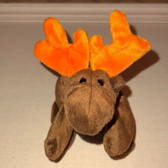 Vintage 1991 Ty Beanie Babies Chocolate the reindeer - Picture 1 of 5